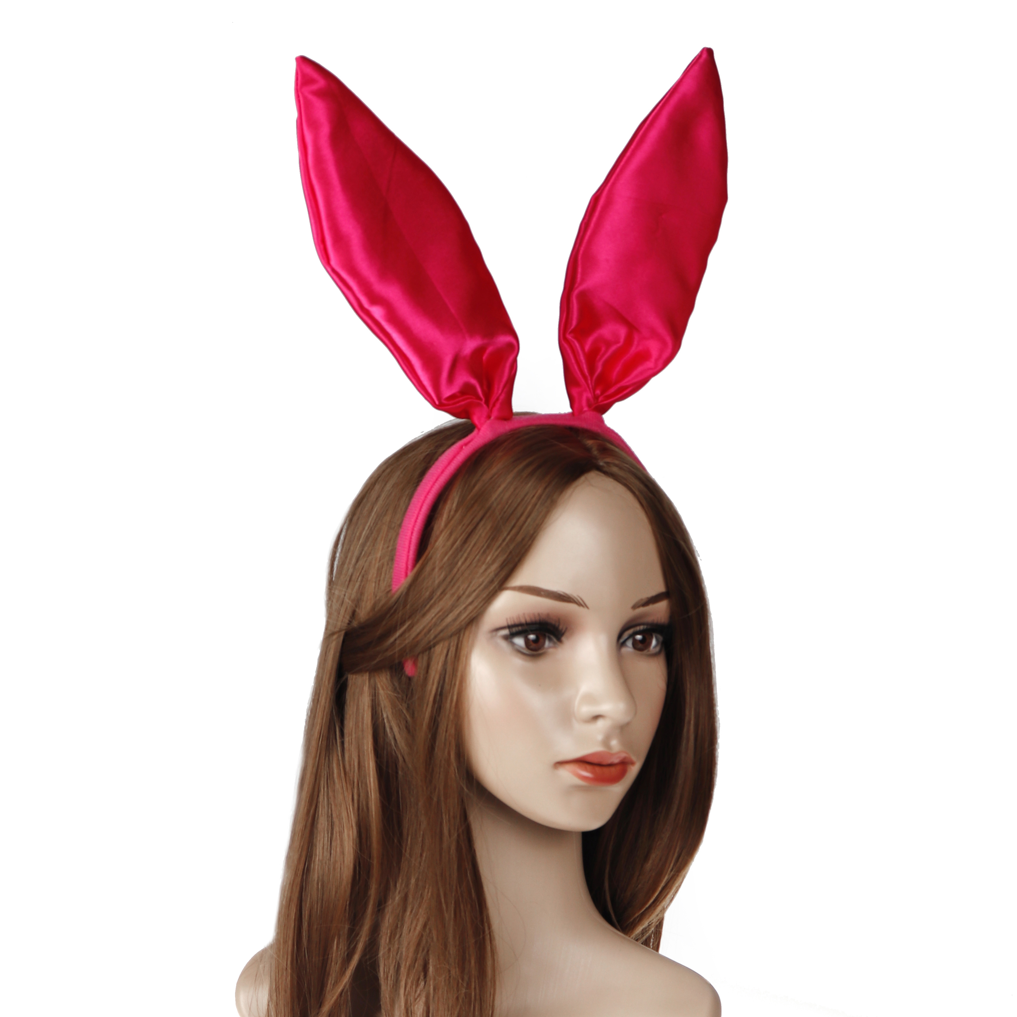 Serre Tête Oreilles Lapin En Satin Accessoires Costume Fête Temu France