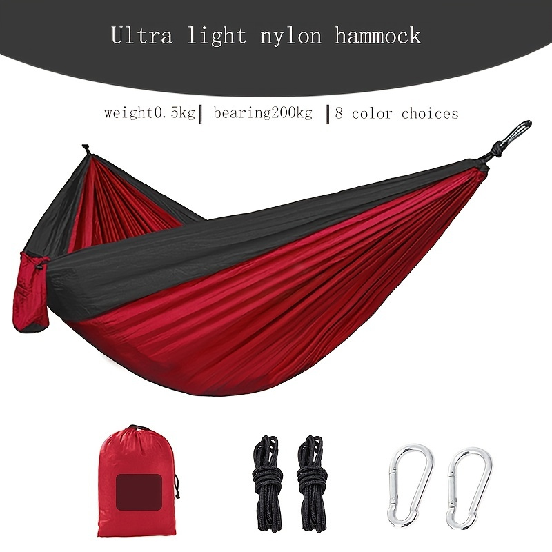 Forbidden Road Hammock Single Double Camping Lightweight Portable Hammock  for Outdoor Hiking Travel Backpacking - Nylon Hammock Swing - Support