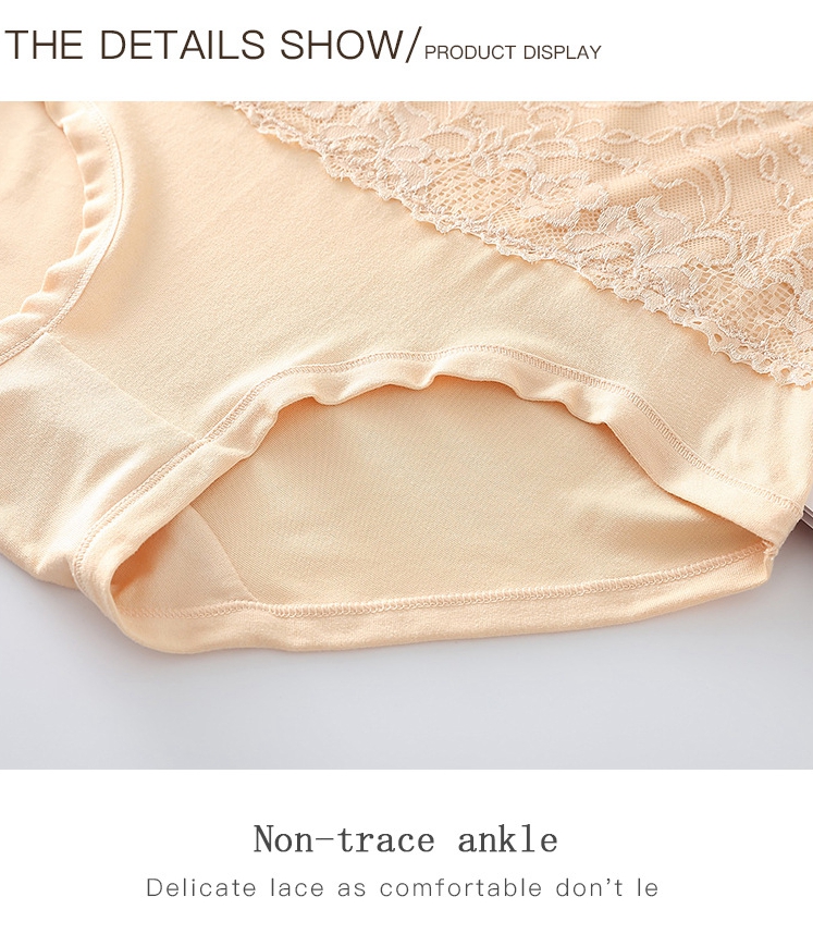 Livingtex 4 Pcs Lace Panties/Floral Net Panties/Underwear For