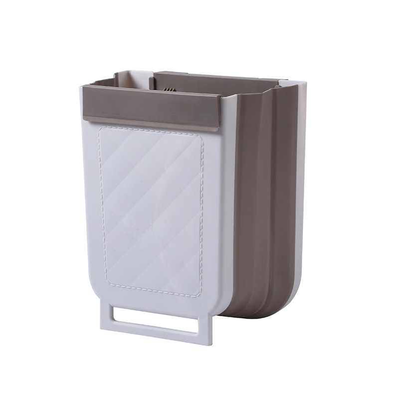 1pc Garbage Can, Hanging dustbin, Household Foldable Cabinet Door  Classification Multifunctional Garbage Can For Office Car Bathroom
