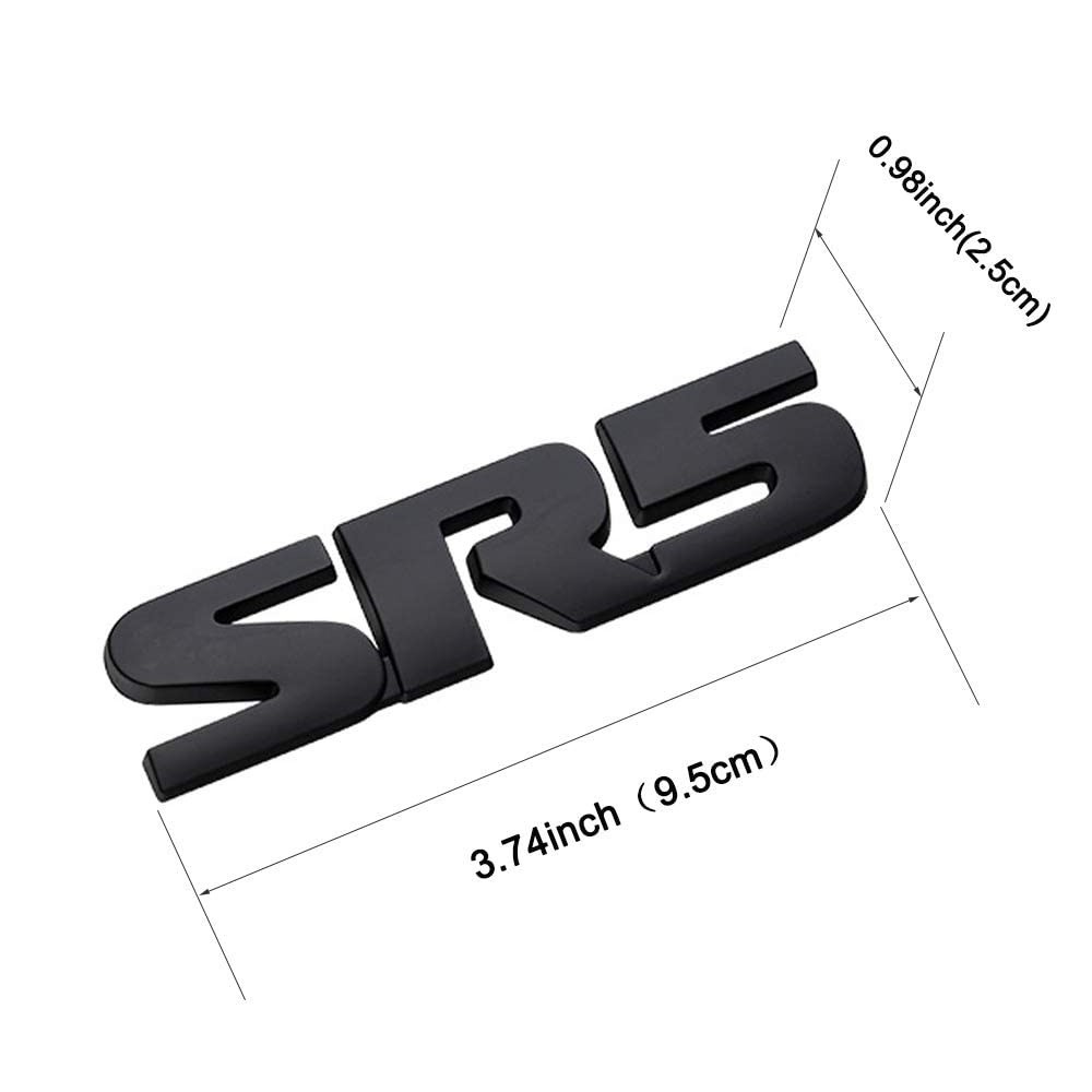 SR5メタルエンブレム2個付き4ランナー用アップグレード - 4ランナー、タコマ、タンドラ、ハイランダーに最適なアクセサリー。