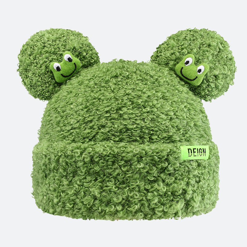 Cartoon Sweet Cute Frog Hat For Women Autumn Winter Warm Ear - Temu Canada