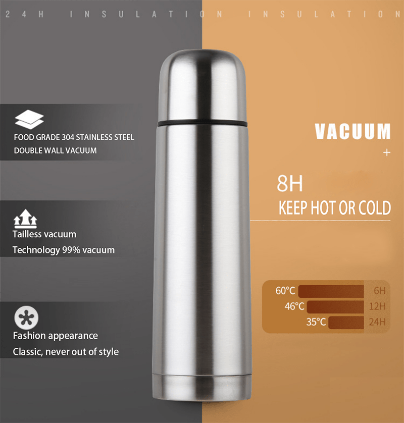  Stainless Steel Coffee Thermos 17oz, Hot Water & Cold