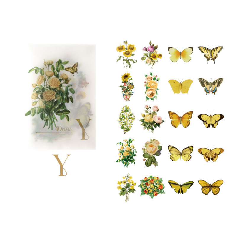 Wholesale Vintage PET Sticker Book With 20 Zoho Sheet For DIY Diary, Plant  Flower And Butterfly Decoration, INS Album, Scrapbooking, And Kawaii  Stationery From Massam, $2.71