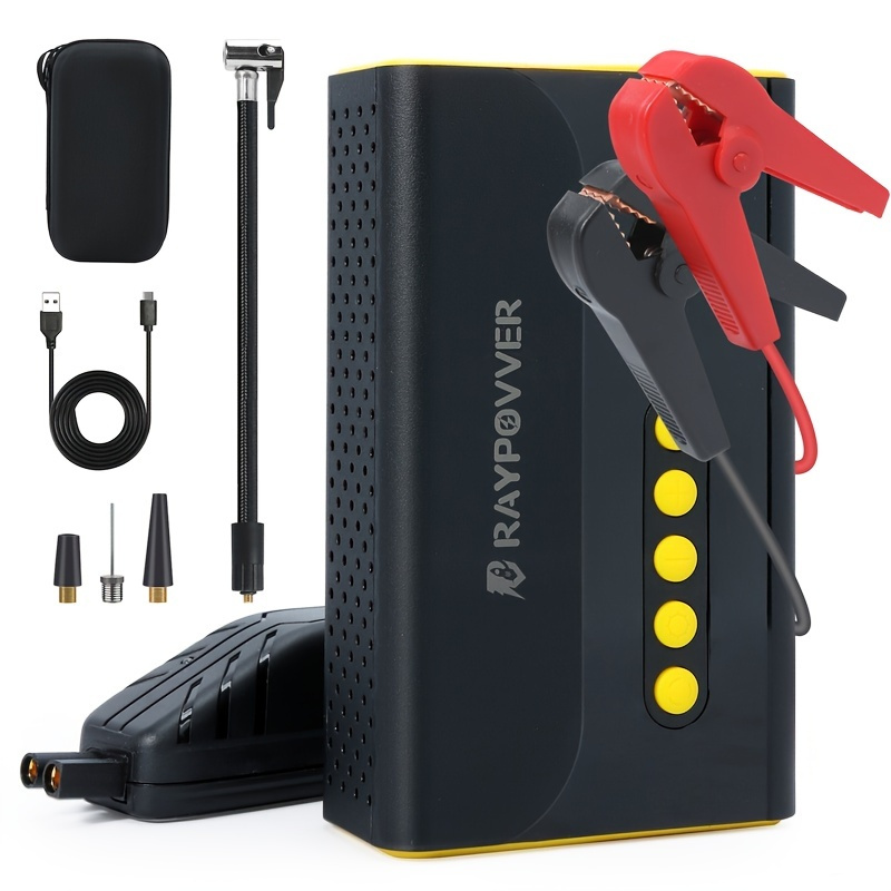 

Unlock Your Vehicle's Potential With A Portable Jump Starter & Air Compressor - 1000a , 150psi Tire Inflator, Qc3.0 & Battery Charger!
