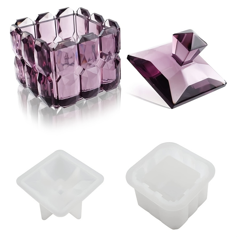 Box Resin Molds,Jewelry Box Molds,Jar Silicone Mold, Trinket Storage Container Box Mold For Resin Casting Home Decor