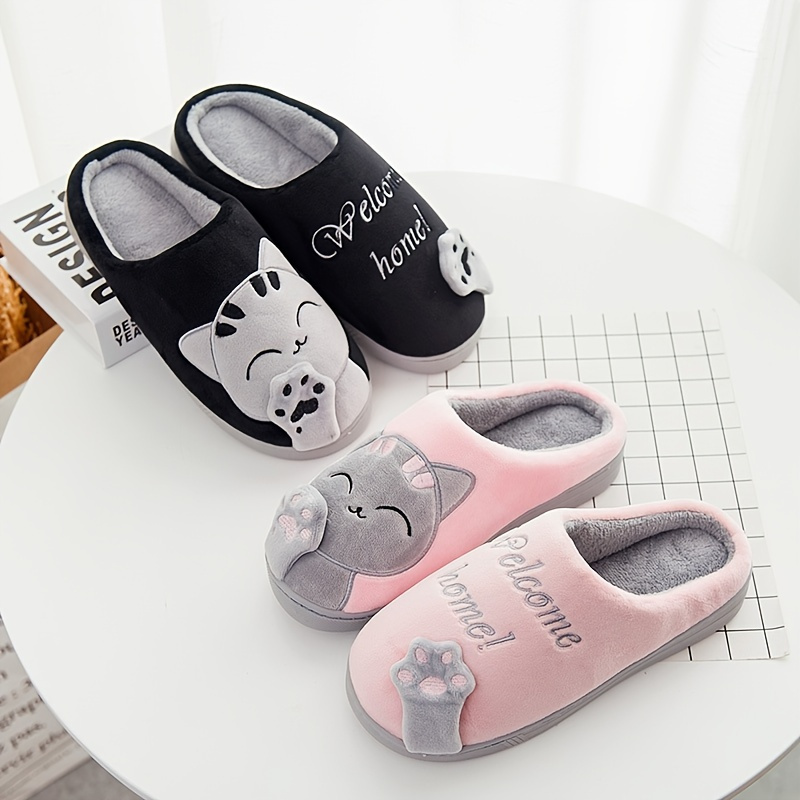 Womens Cartoon Fuzzy House Slippers - Temu