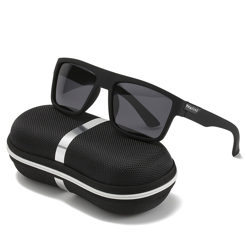Nick - Square Modern Flat Lens Polarized Mirrored Sunglasses – Evie Marie's
