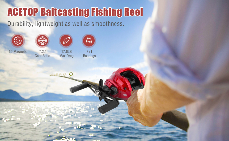 Baitcaster Fishing Reel Lightweight Inshore Surf Bait - Temu Lithuania