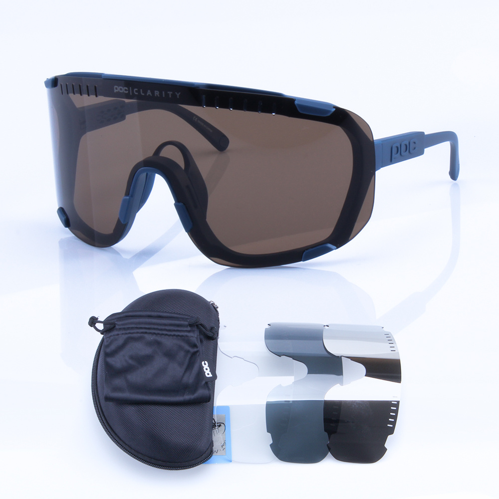 Poc Devours Polarized Cycling Glasses With 4 Lens, Bicycle Sun Eyewear, Mtb  And Road Bike Accessories - Temu France