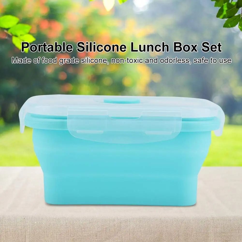 Silicone Food Storage Containers with Lids - 3 Pack Set 40oz/1200ml  Collapsible Meal Prep Lunch Containers 