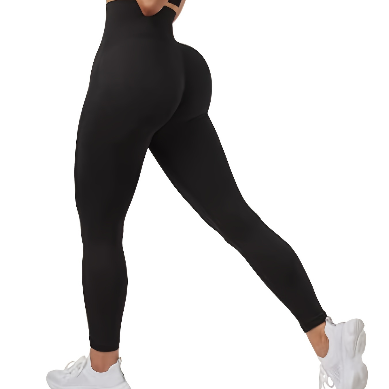 Seamless High Stretch Yoga Pants, High Waisted Butt Lifting Fitness Running  Sports Leggings, Women's Activewear