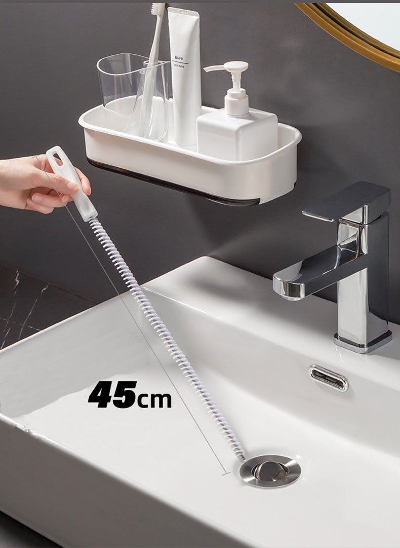 LEUCHTEN 45Cm Pipe Dredging Brush Bathroom Hair Sewer Sink