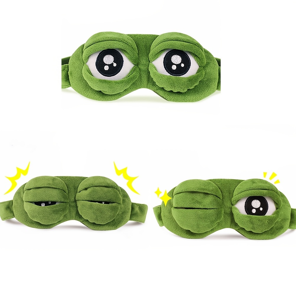 

1pc Frog Sleeping Goggles, Eye Protection Goggles, Lunch Break Shading Sleep Mask Travel Essentials