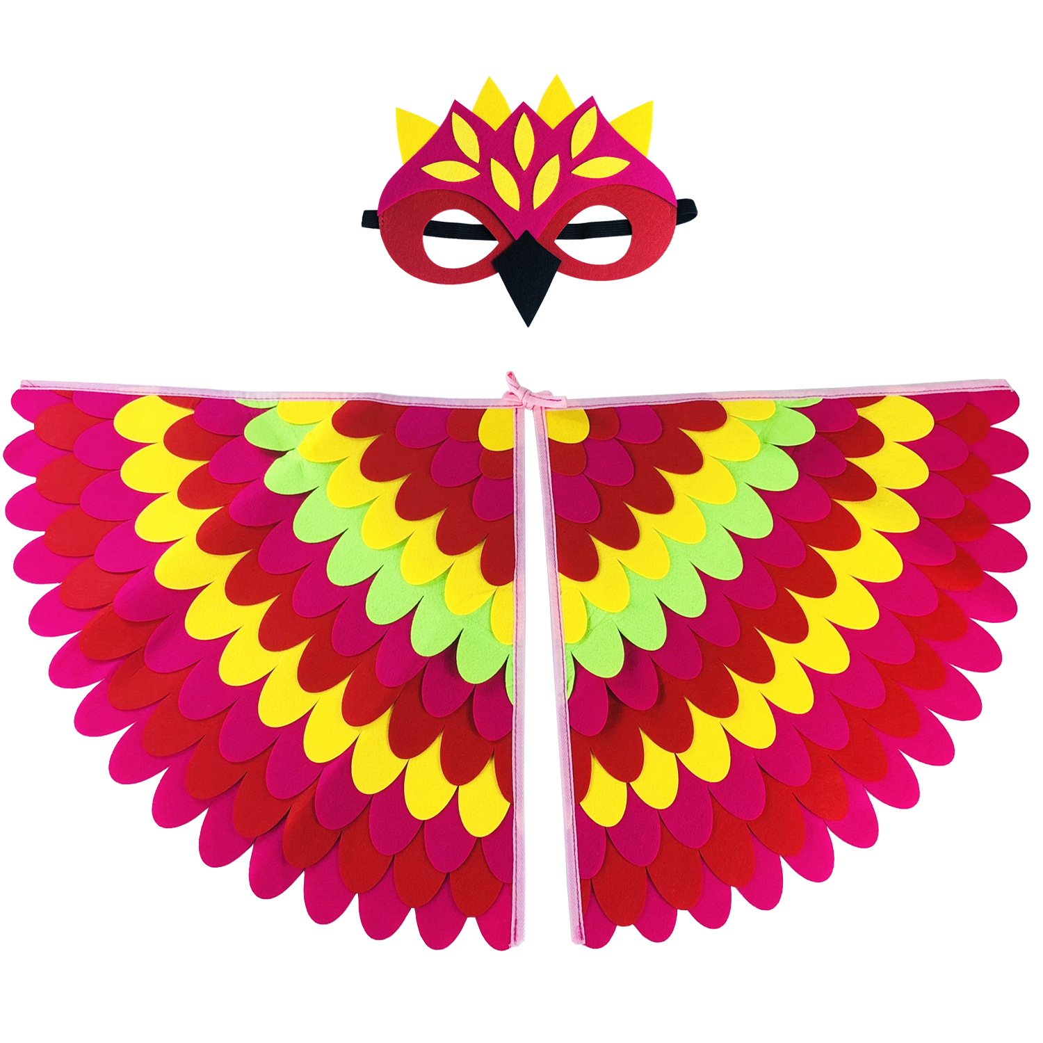 Spooktacular Creations Vestido de pavo real con alas de plumas y diadema  para niñas, disfraz de Halloween y disfraces de animales para niños