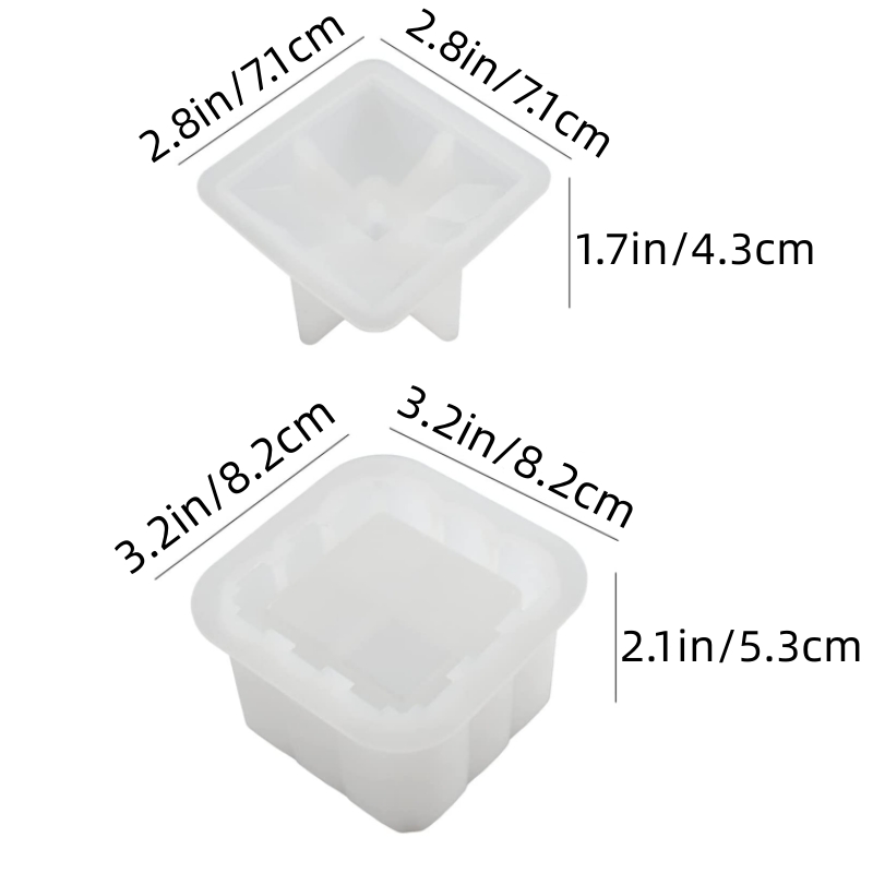 Box Resin Molds, Jewelry Box Molds, Jar Silicone Mold, Trinket Storage Container Box Mold For Resin Casting Home Decor