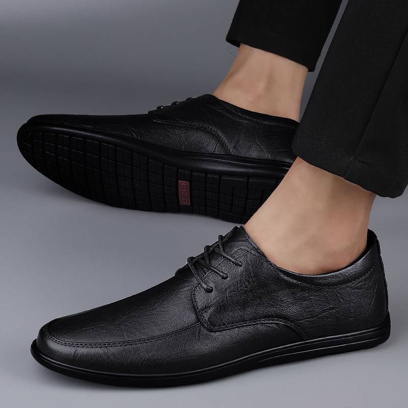 Clohoo Men's Leather Comfortable Soft In Sole Casual Dress Shoes | Don ...
