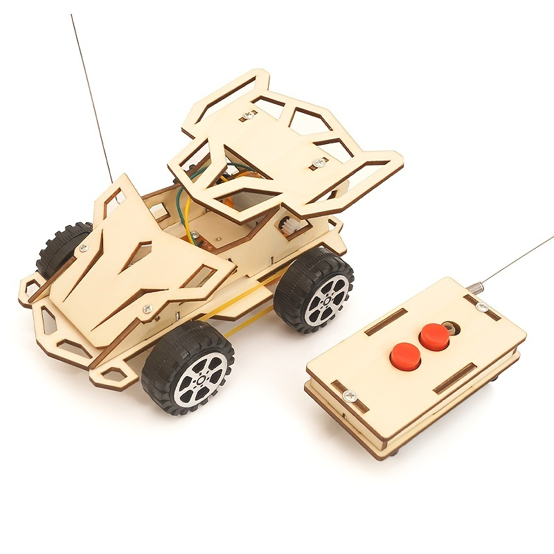 4wd Assembled Wooden Remote Control Car Educational Toys Toys & Games
