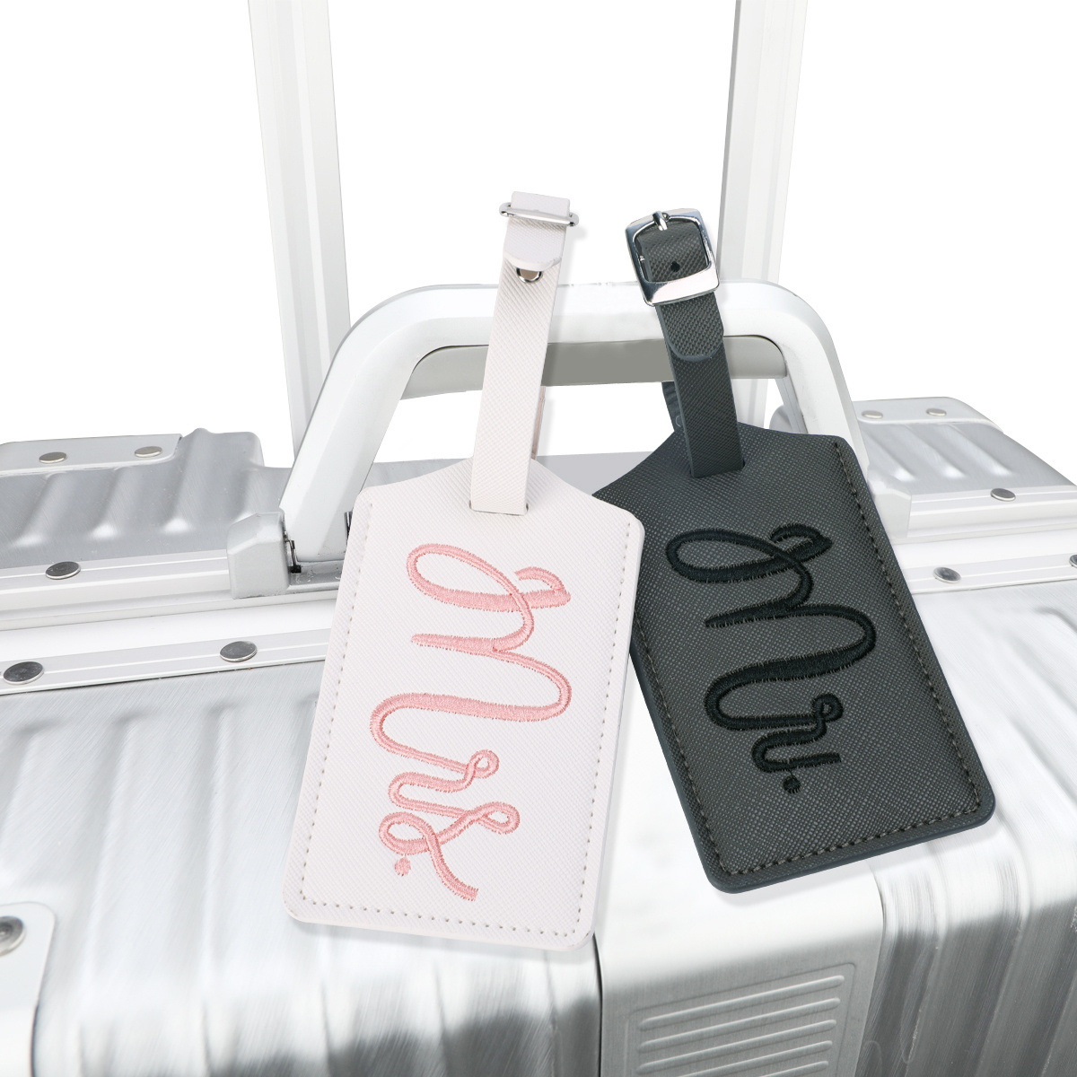 Personalized Mr. & Mrs. Luggage Tags - Wedding Bag Tags - Suitcase