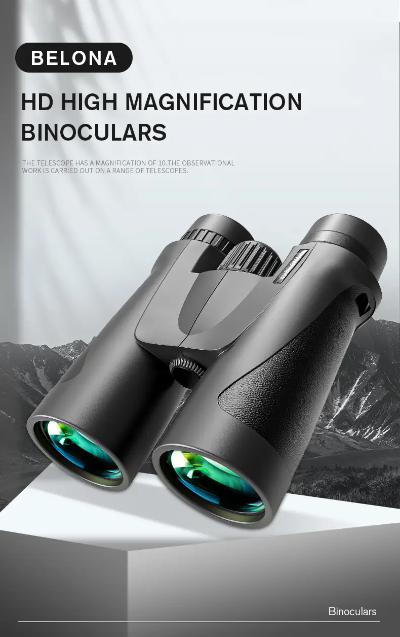 portable binoculars hd bak4 prism professional zoom telescope for outdoor grazing tourism super foot bowl game watching details 0