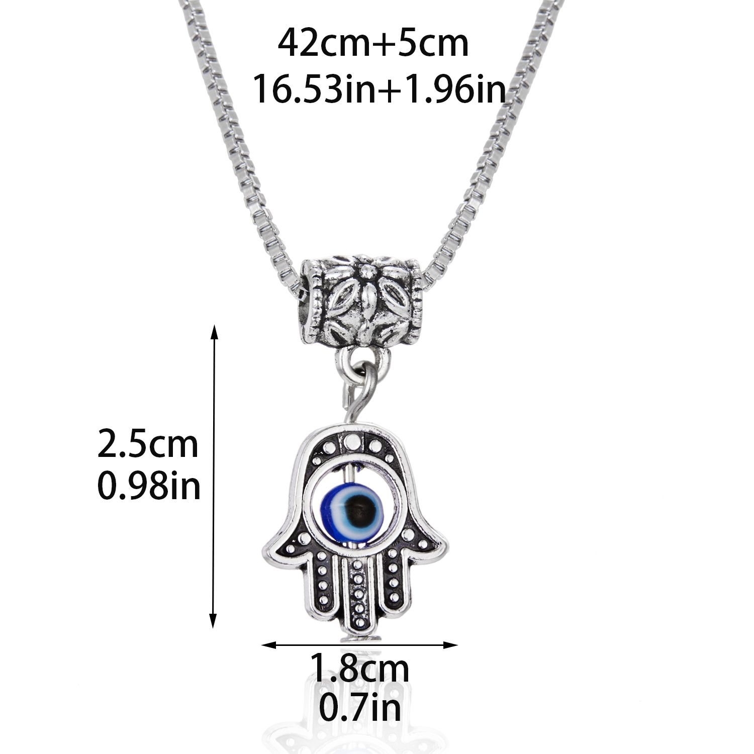 Eye Pendant Necklace Evil Eye Necklace Metal Chains Necklace Temu