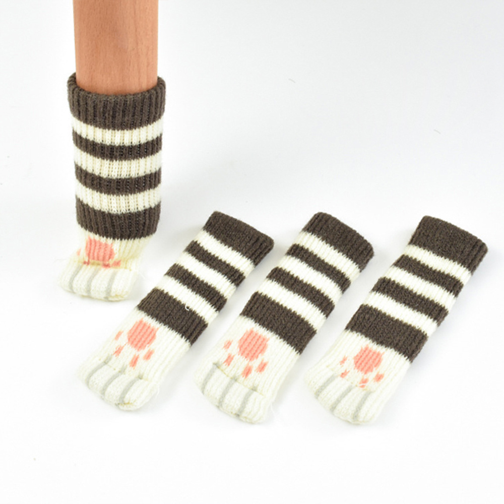 Chair Leg Socks: Knitted Elastic Furniture Leg Protectors - Temu