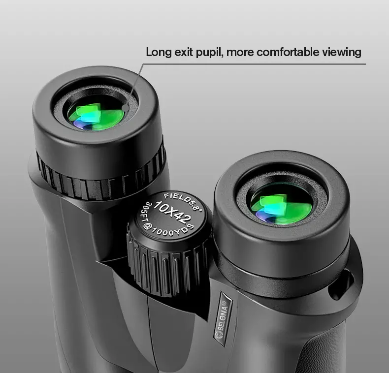 portable binoculars hd bak4 prism professional zoom telescope for outdoor grazing tourism super foot bowl game watching details 5