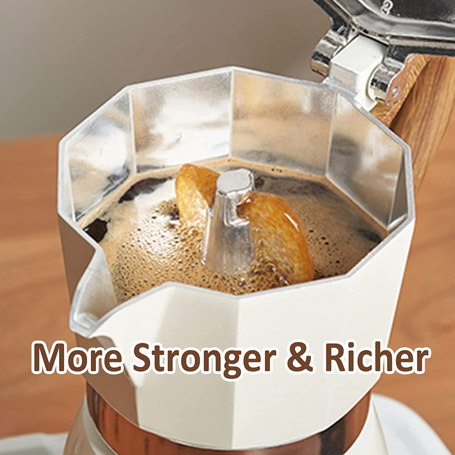 Classic Stovetop Espresso Maker for Great Flavored Strong Espresso,Italian  Style Aluminous Espresso Mocha Pot,Cuban and Greca coffee maker,moka coffee  pot ,Brewer Percolato 