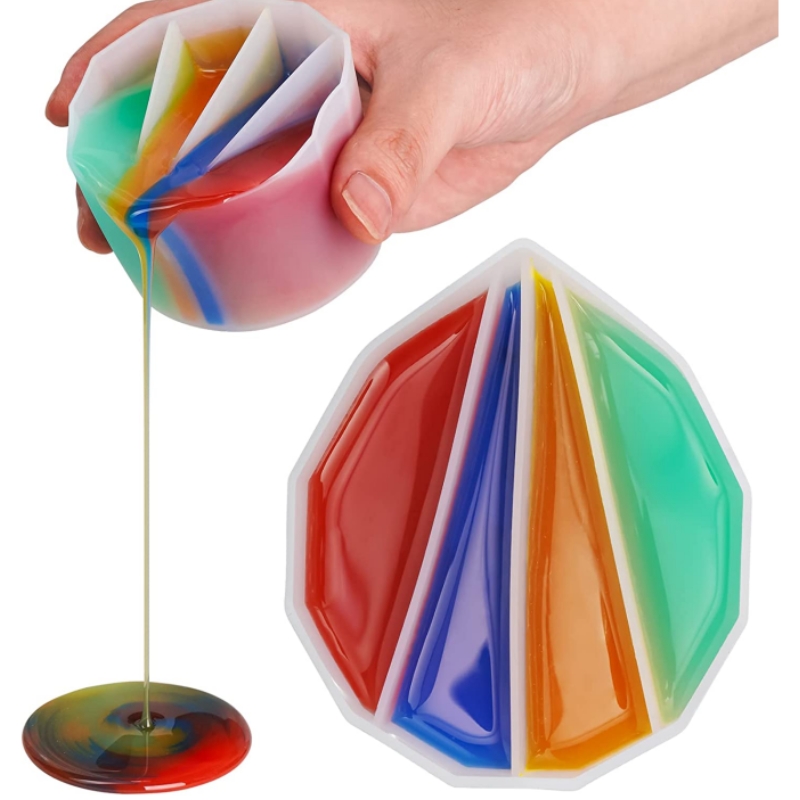 PDTO Paint Pour Split Cup for Acrylic Paint Pouring DIY Making