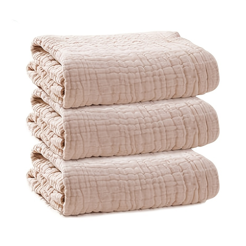 

Newborn Bath Towel, Baby 100% Cotton Ordinary Swaddle Blanket, New 6 Layers Gauze Towel, Baby Bedding Blanket
