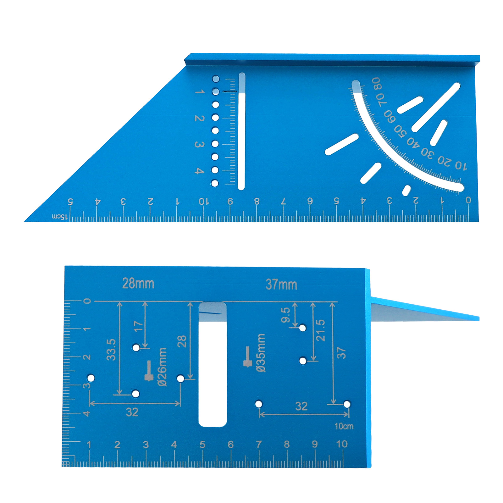 Scribing Ruler Hinge Guage 3d Mitre Angle 45/90 Degree Square Measuring ...