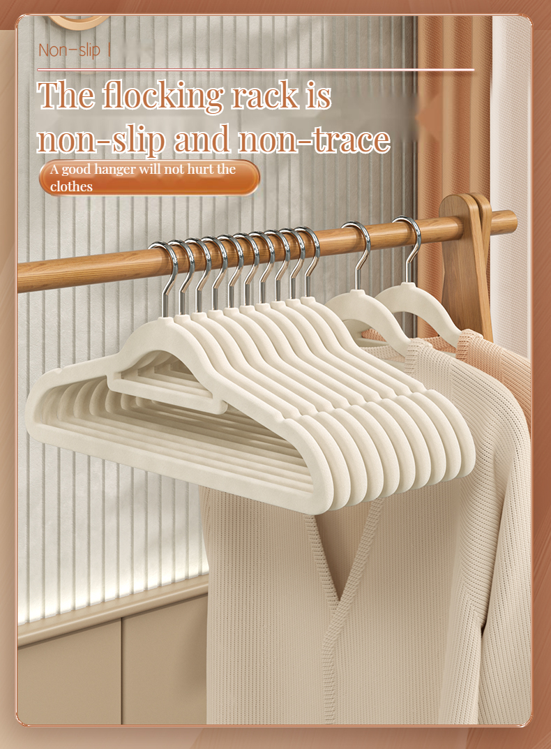 Clothes Hangers, Wooden Hangers Ultra Thin Space Saving Non-Slip