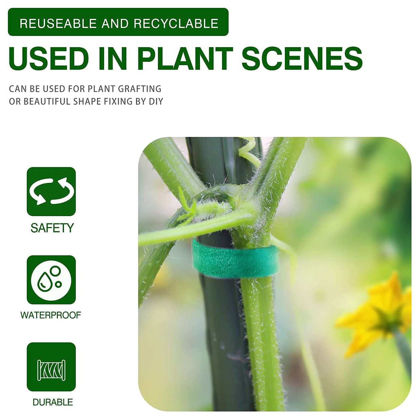 Secure Your Plants With Reusable Nylon Garden Ties Or - Temu