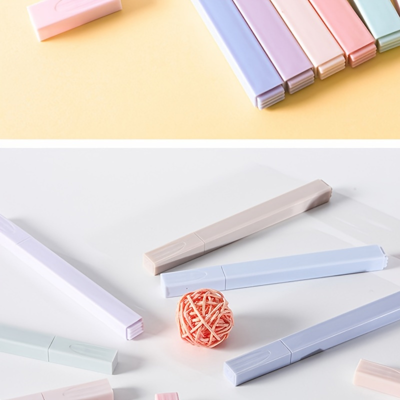 6pcs Softtipped Lightcolored Highlighter Marker Set For Students To