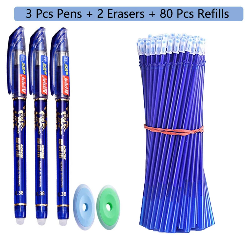 8pcs Erasable Pens Erasable Gel Pens 0.5mm Tip Rub Out Pens
