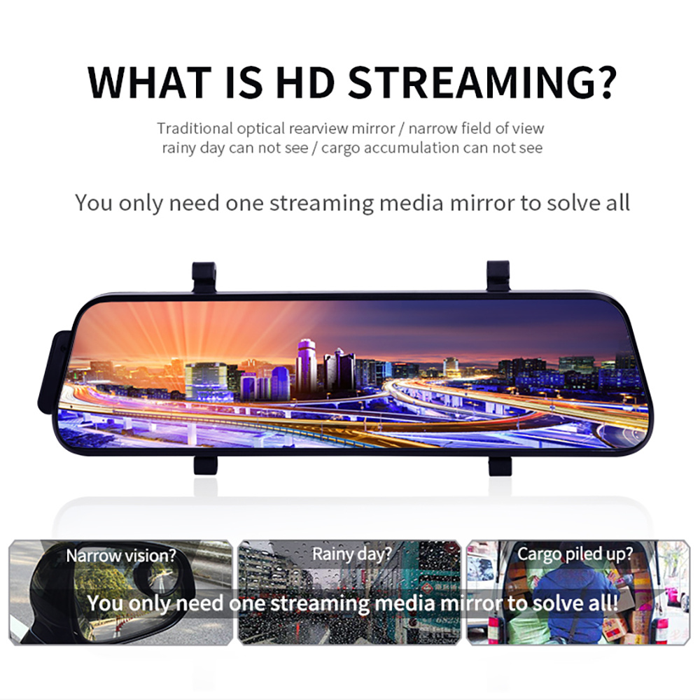 Hd Car Dash Cam Dual Rear View Cameras Sound Control Full Temu