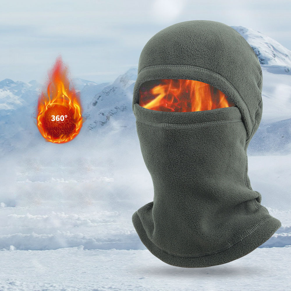 1pc Balaclava Ski Mask Polar Fleece Warm Full Face Mask For Cold