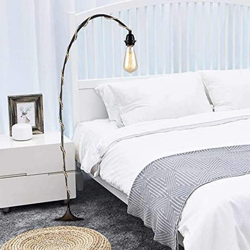 1pc industrial 15ft pendant light cord hanging light kit with switch plug in vintage fabric lamp cord with twisted hemp rope pendant lights socket set e26 e27 for pendant lamp farmhouse lamp cable diy details 1