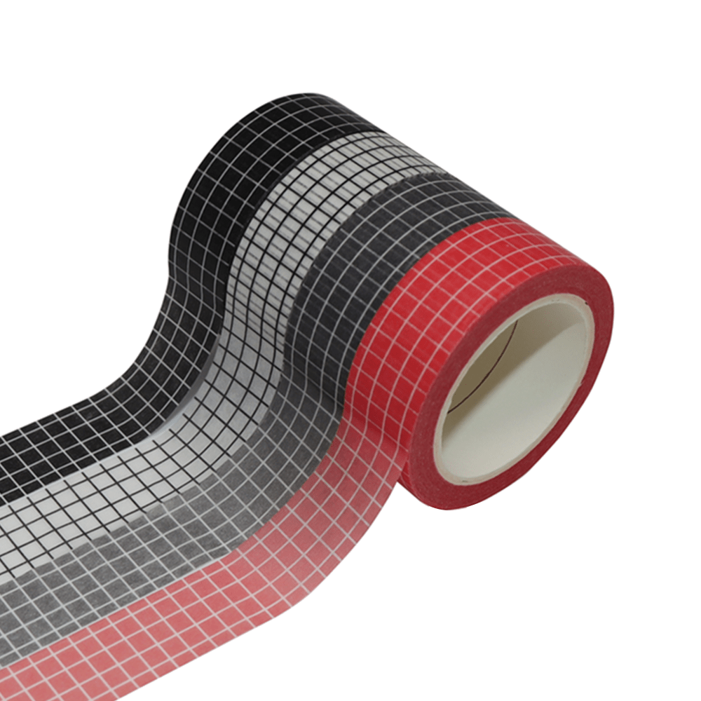 Black And White Grid Washi Tape Size - Temu