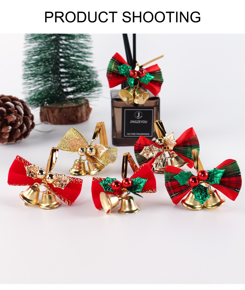 Christmas Bells Cake Topper Accessories Diy Bow Bells Christmas Tree  Decorations Ornaments Christmas Gift Box Packaging - Temu