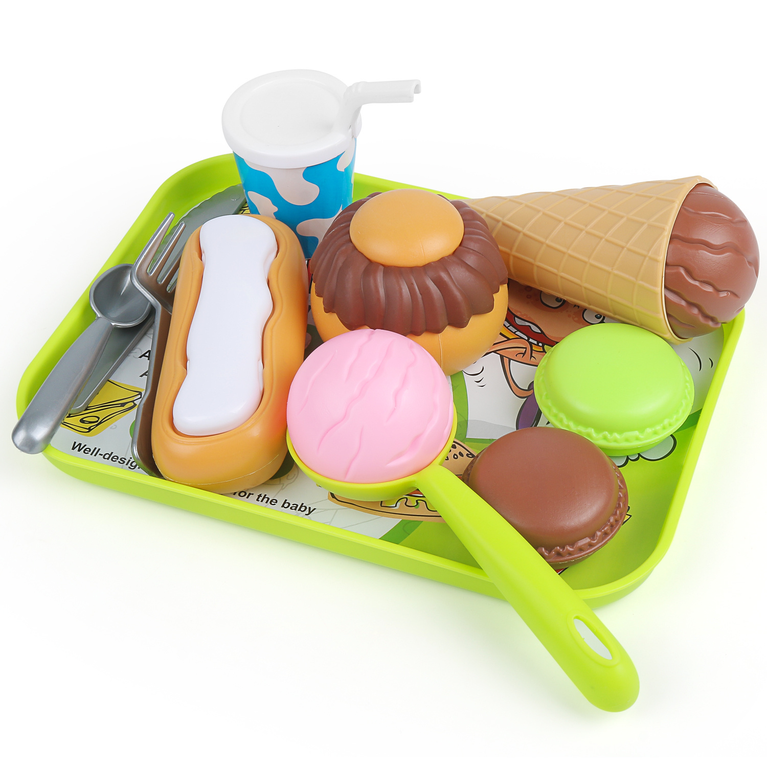 Tuseang Casa Play Fast Food Set, Brinquedo De Cozinha Infantil Jogo De  Comida Acessórios De Cozinha Brinquedo De Comida E Hambúrguer E  Cachorro-quente De Plástico, Adequado Para Jogos De Vestir, Presentes De