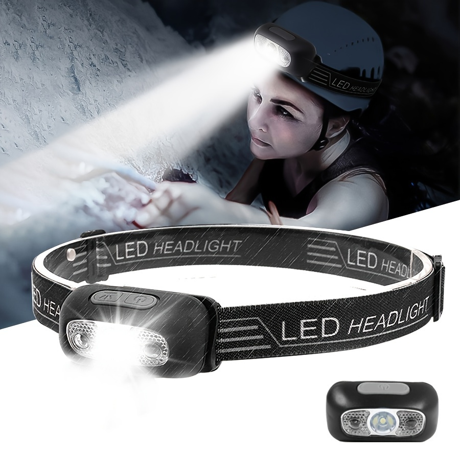 Usb Rechargeable Mini Induction Led Headlamp With Body - Temu