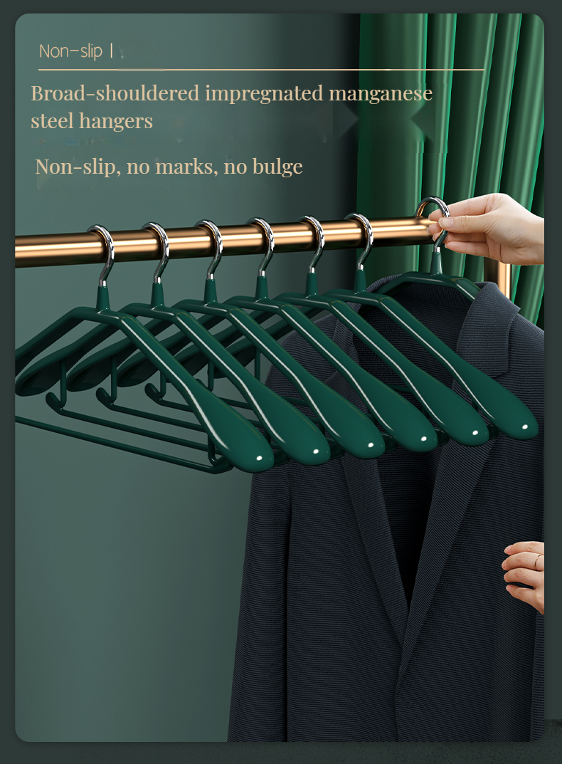 Non-slip Nano Dip Plastic Coat Hanger - Wide Shoulder Traceless
