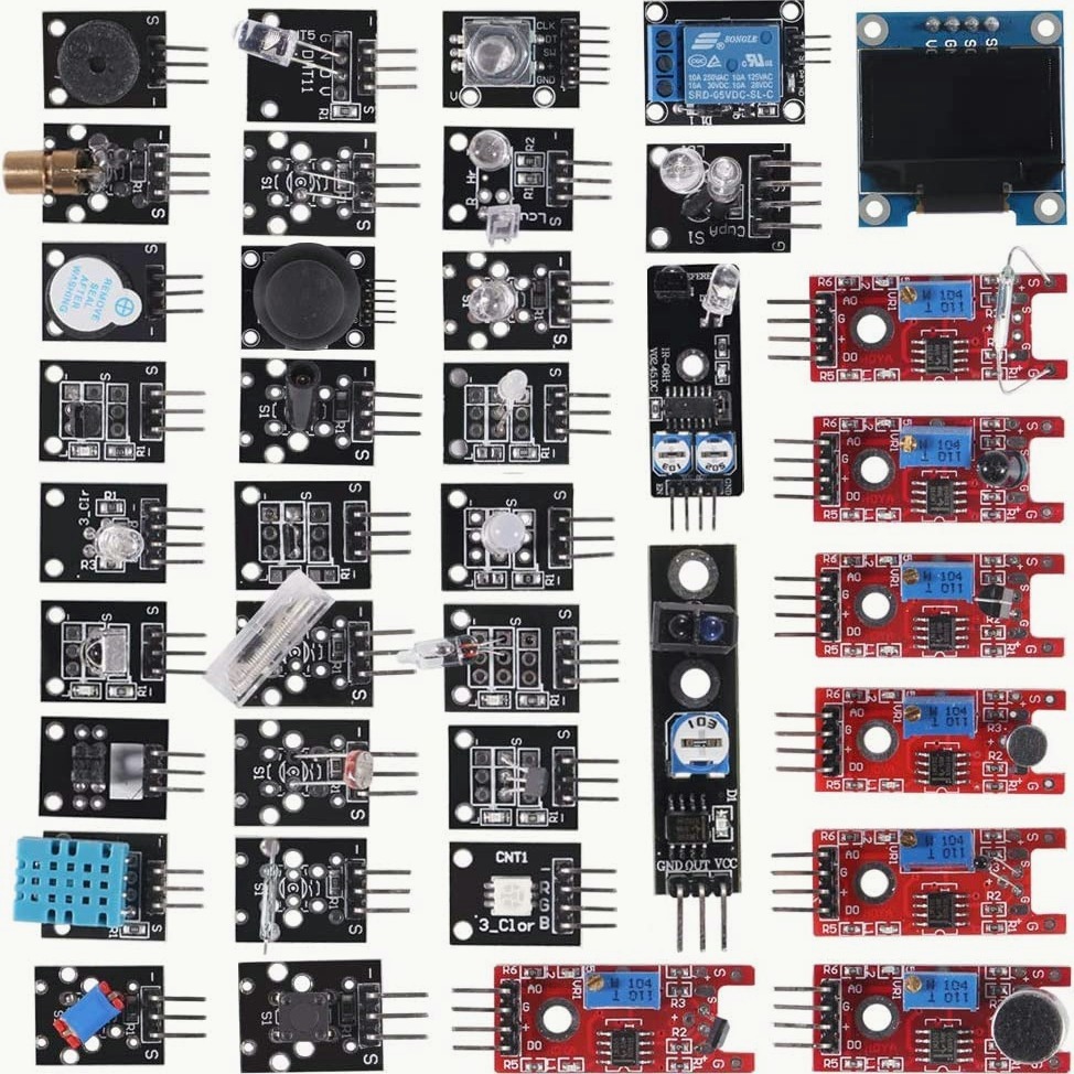 1 Set Per Arduino 45-in-1 Sensori Moduli Starter Kit Meglio Di 37-in-1 Sensori  Kit R3 MEGA2560 - Temu Italy