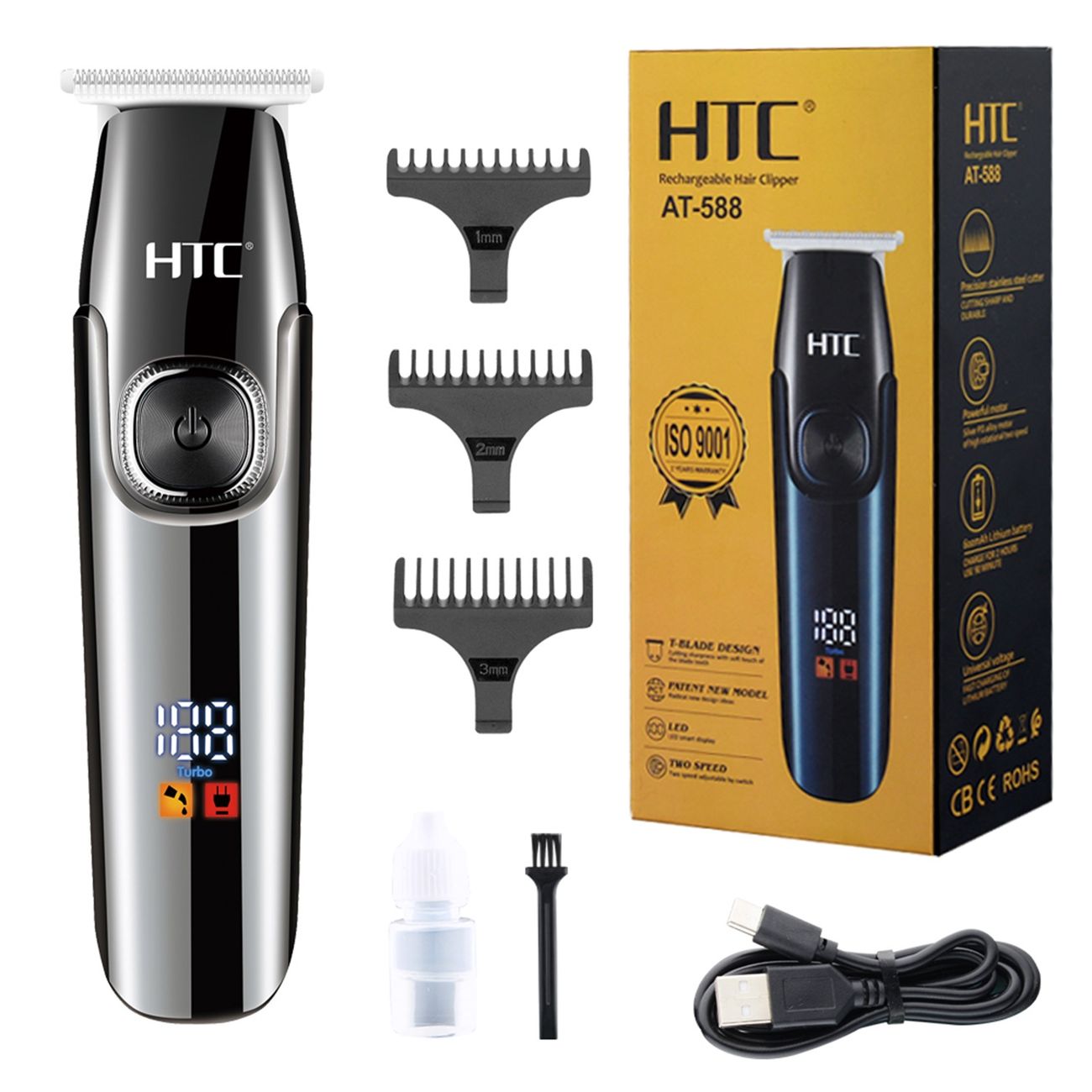Hair Clippers Usb Rechargeable Electric Hair Clipper With Digital Display  Professional Beard Trimmer Hair Cutting Kit Hair Cutting Tools For Hair  Salon Home Use - Beauty & Personal Care - Temu
