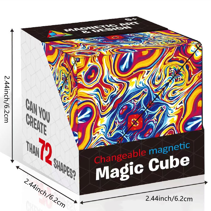 3D Magnetic MagicCube 72 Shapes Variety Geometric Block Puzzle
