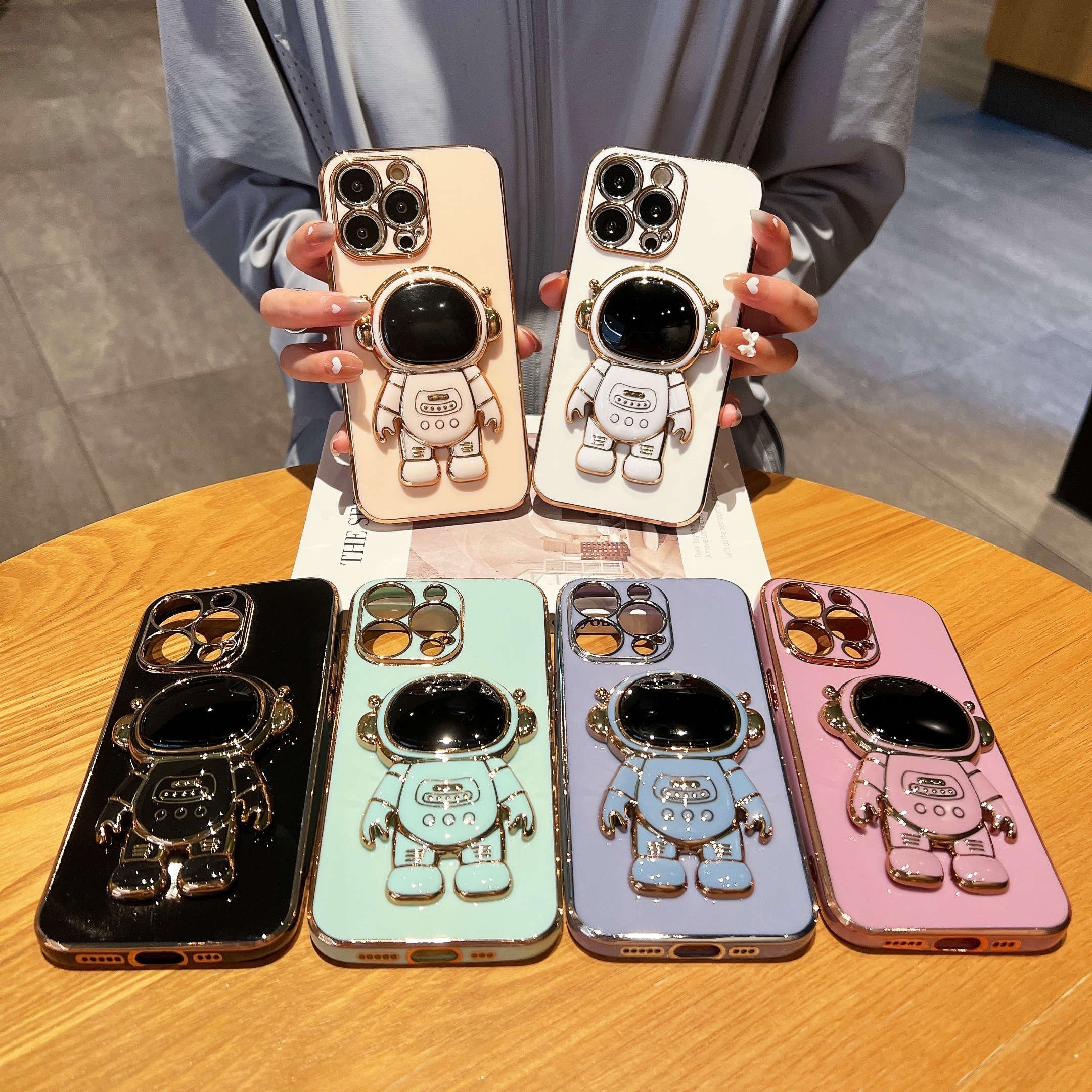 Louis Vuitton Kickstand Plating Edge Case for iPhone 15 14 13 12