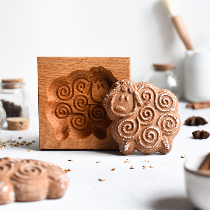 Stampo per biscotti in legno stampo per dolci di pan di zenzero per uso  domestico stampo