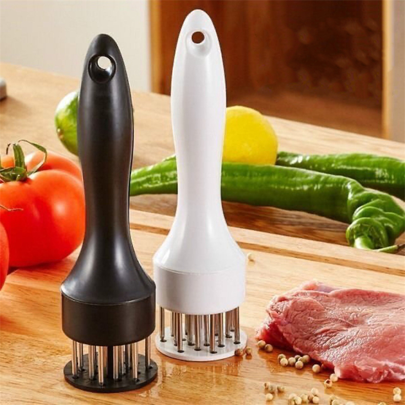 Manual Meat Tenderizer Tool Stainless Steak Hammer w/ 24 Sharp Needles  Cooking