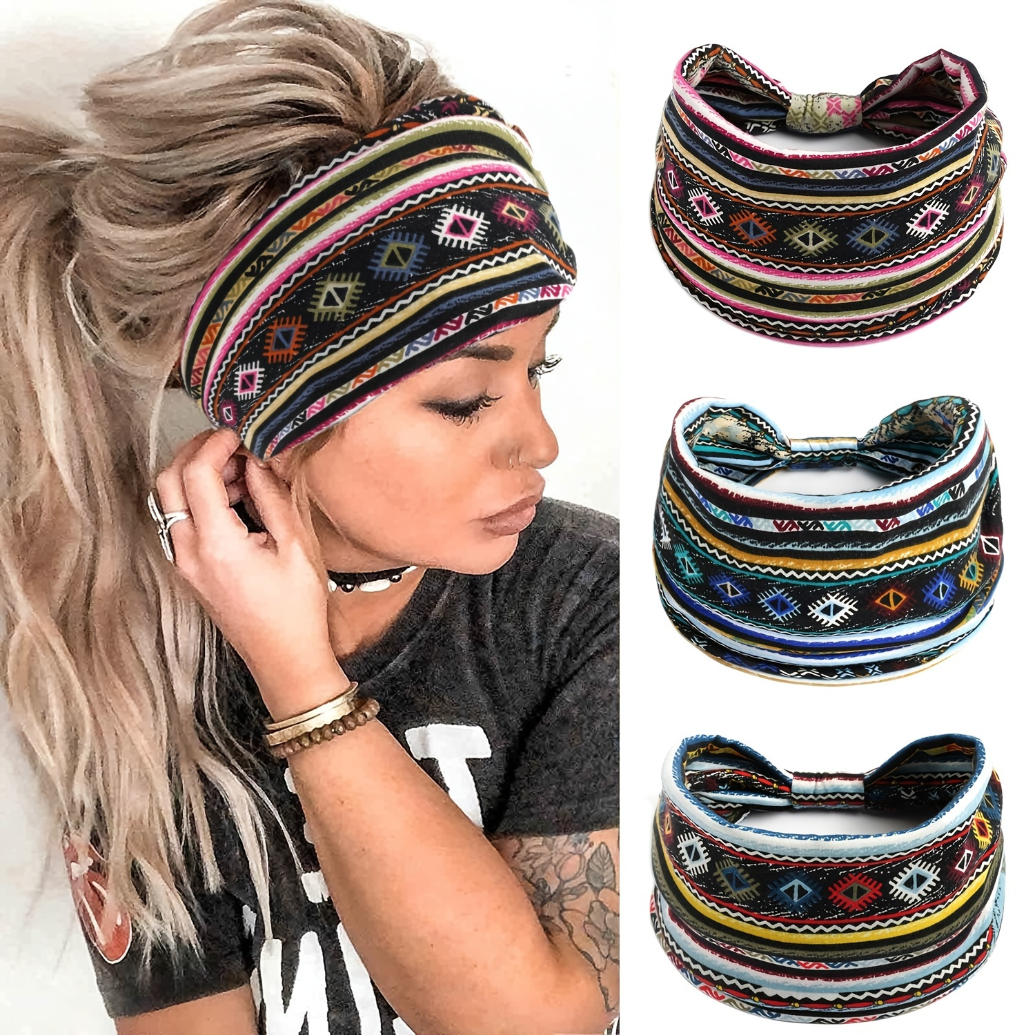 Esportes yoga headbands para mulheres sólido largo algodão leve japonês  bandana elástico hairbands turbante acessórios headwear - AliExpress